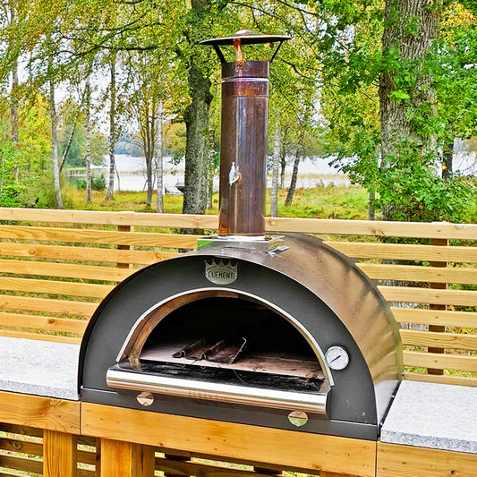 Clementi Stainless Steel Wood Fired Pizza Oven Comes In Sizes 60x60cm 60x80cm 80x100cm