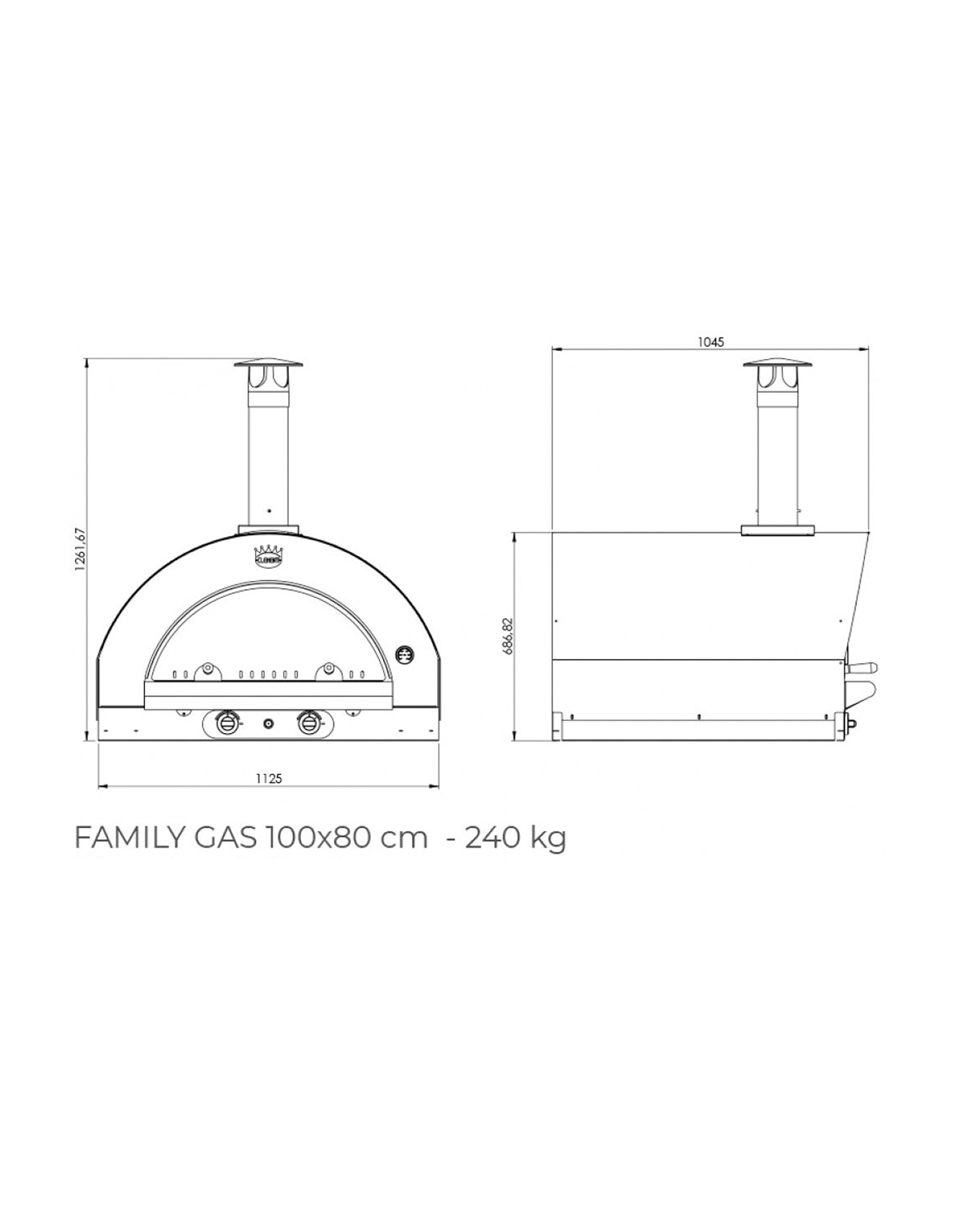 The Clementi Original Gas Fired Pizza Oven