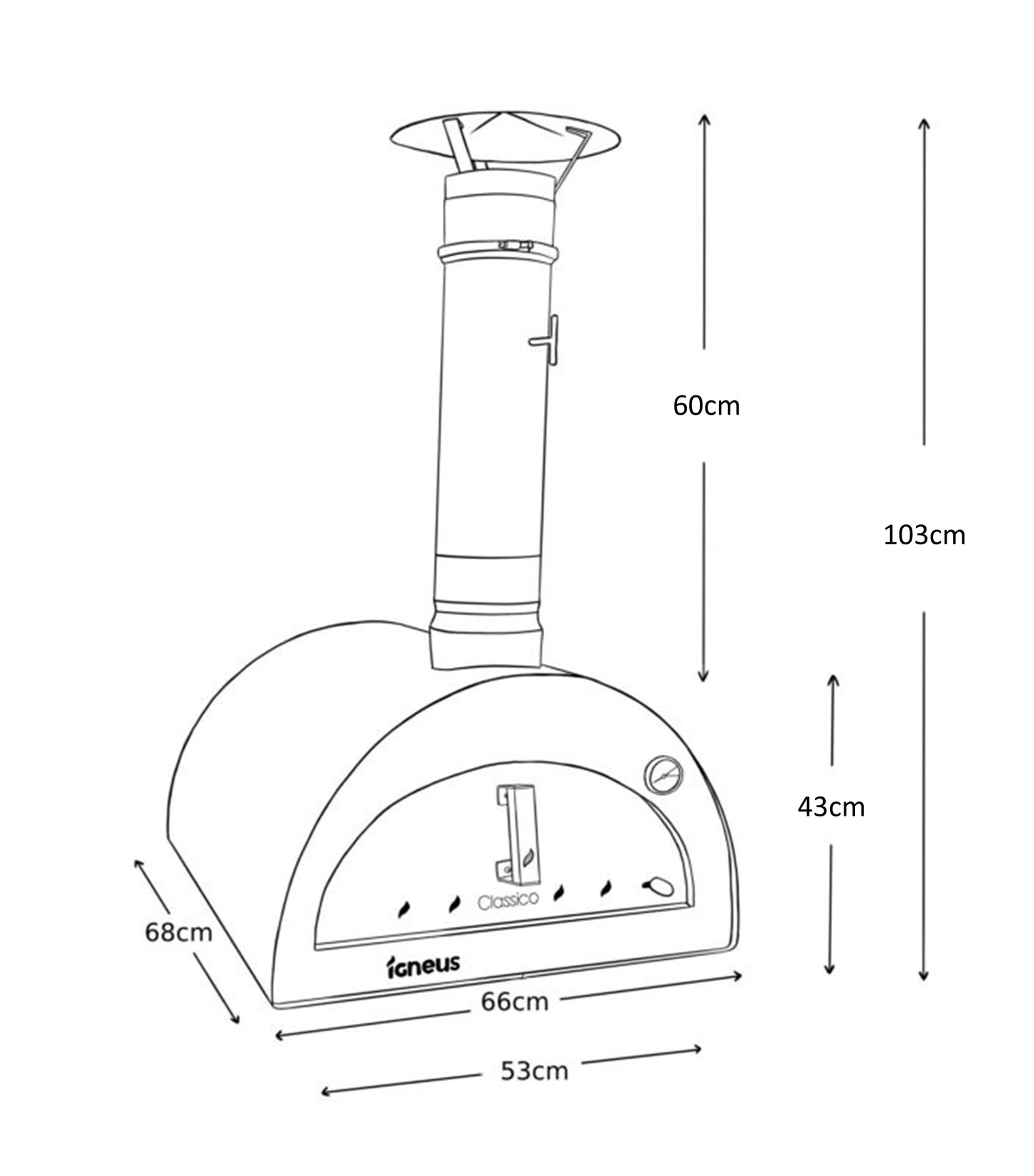 Igneus Classico Wood Fired Pizza Oven