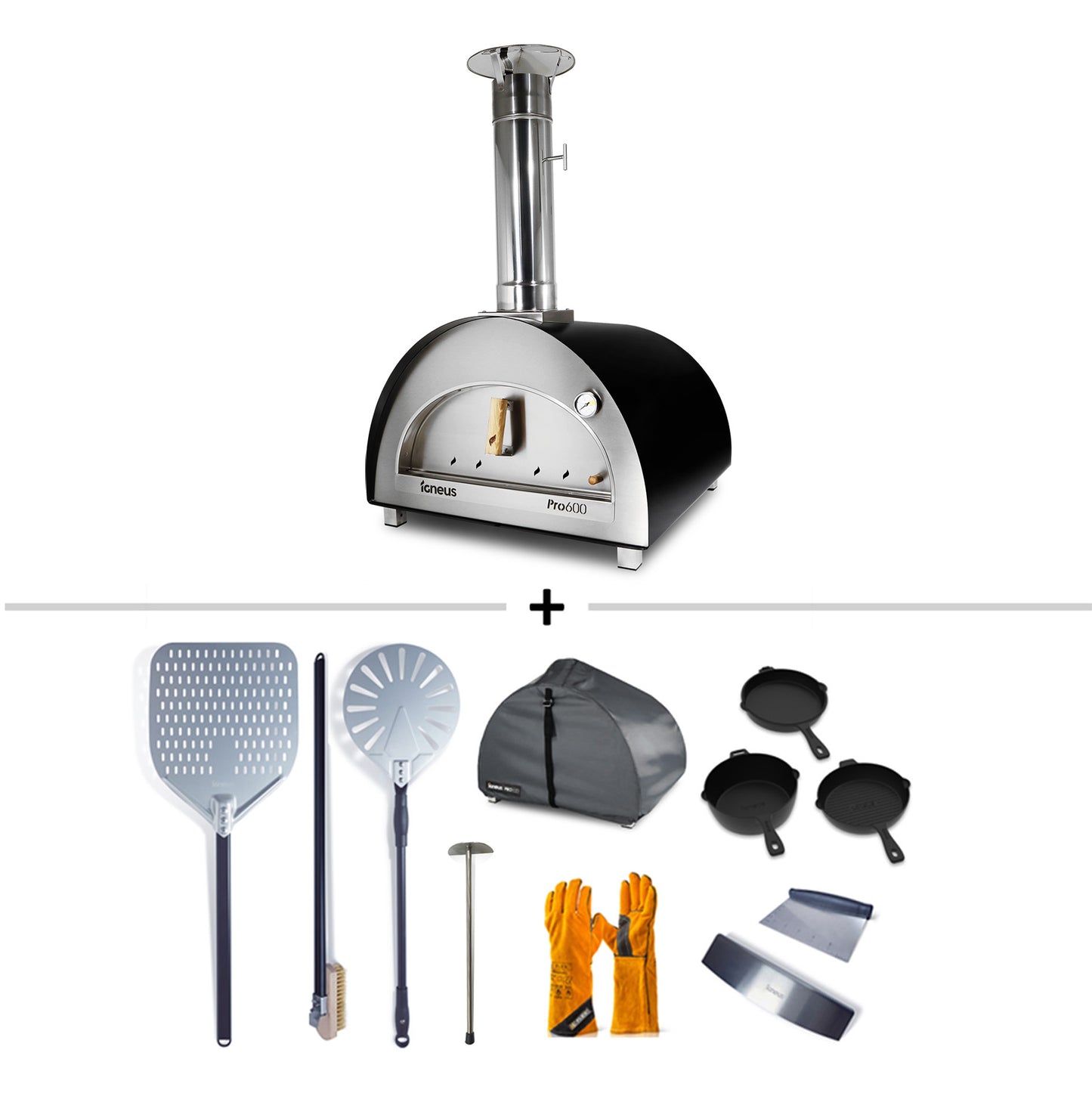 Igneus Pro 600 Wood Fired Pizza Oven - Ultimate Bundle