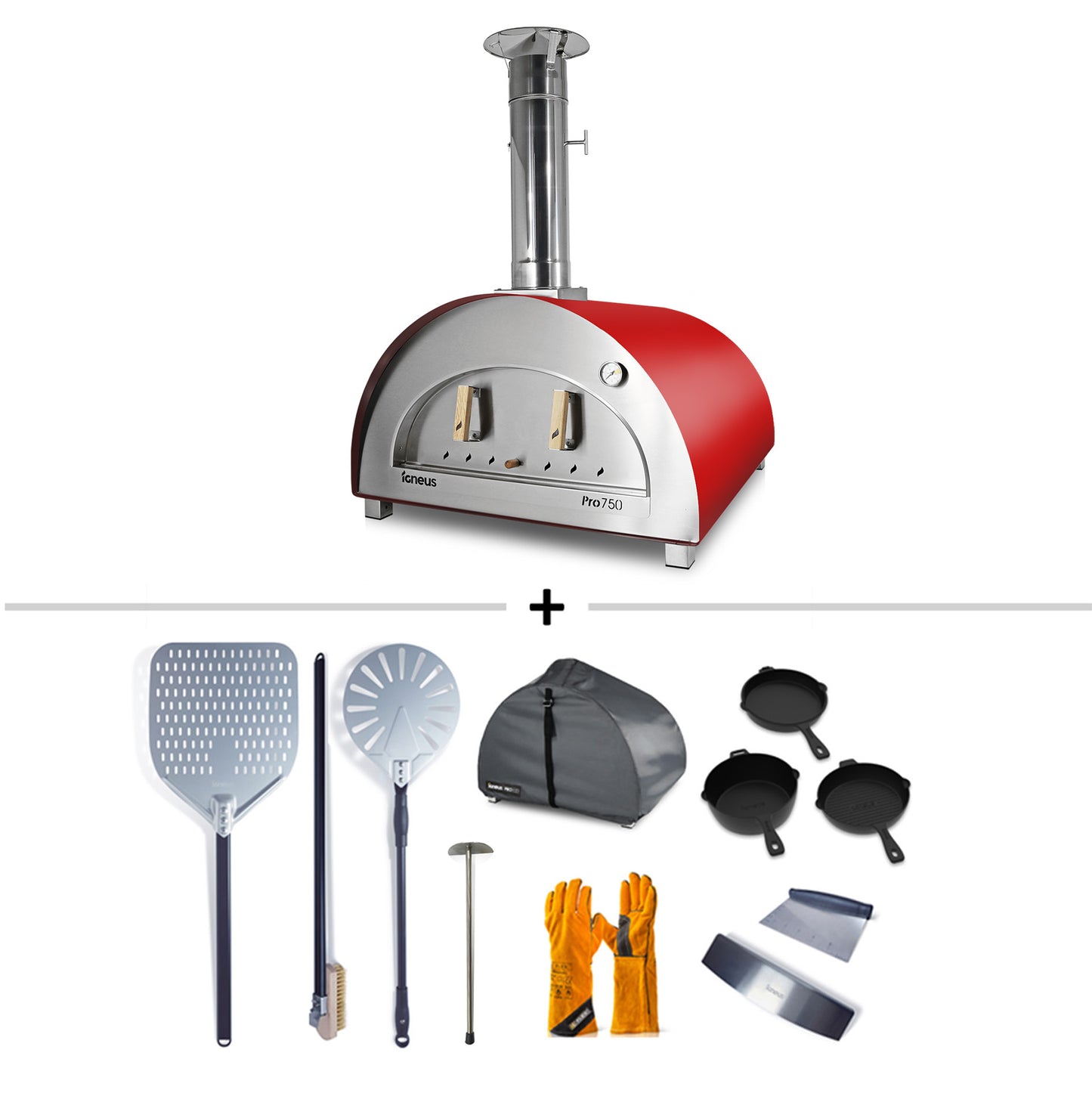 Igneus Pro 750 Wood Fired Pizza Oven - Ultimate Bundle